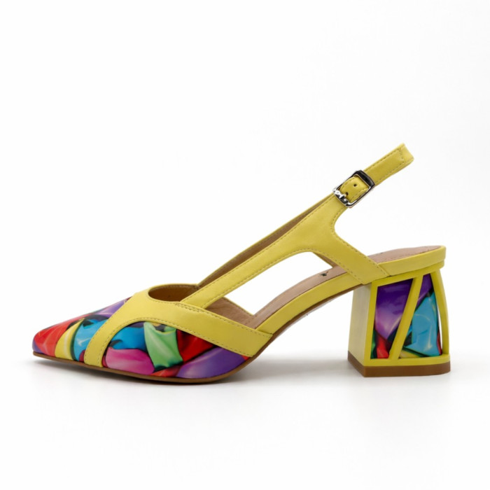 Dámske žlté slingback lodičky Ladies Dámske žlté slingback lodičky Ladies