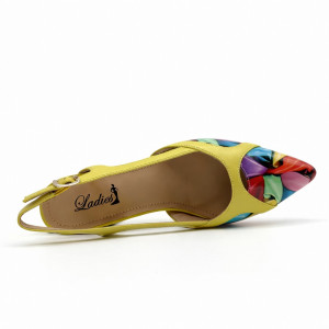 Dámske žlté slingback lodičky Ladies