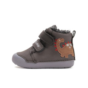 Detské zimné zateplené barefoot topánky DD Step s kožušinou