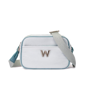 Dámska modrá crossbody kabelka Wonders s kovovým logom