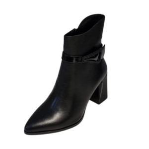 Dámske elegantné čižmy Ladies čierne na podpätku