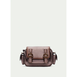 Crossbody kabelka Hispanitas metalická hnedá