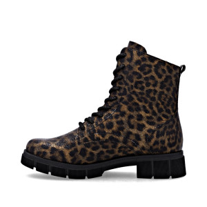 Kotníkové čižmy Remonte s leopardím vzorom