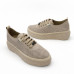 Dámske béžové sneakers Guero na platforme