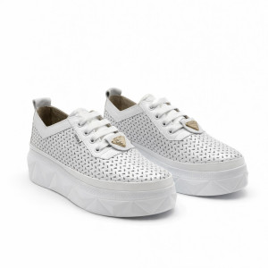 Dámske bielo strieborné Sneakers Guero