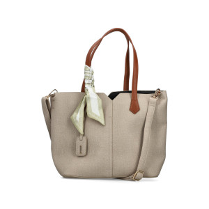 Dámska béžová shopper kabelka Rieker