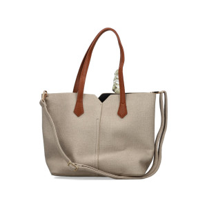 Dámska béžová shopper kabelka Rieker