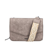 Rieker béžová crossbody kabelka so vzorovaným popruhom