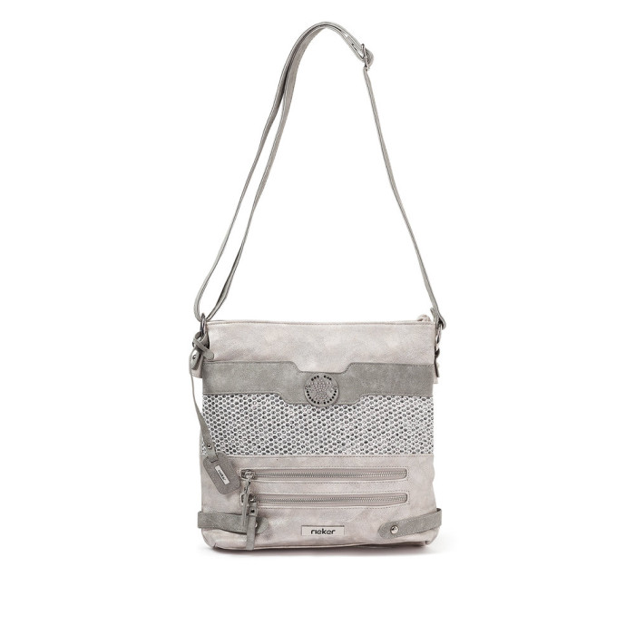 Dámska strieborná crossbody kabelka Rieker Dámska strieborná crossbody kabelka Rieker