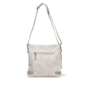 Dámska strieborná crossbody kabelka Rieker