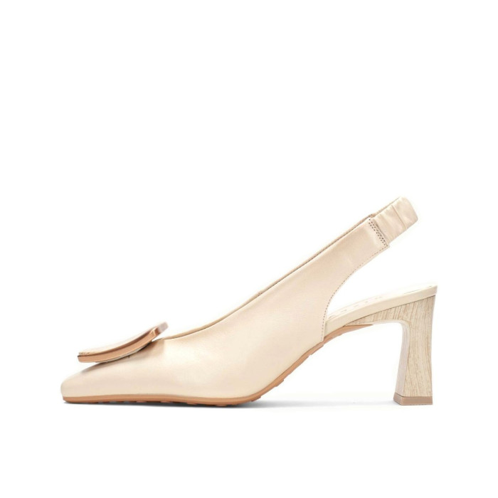 Dámske krémové slingback lodičky Hispanitas s dekoráciou Dámske krémové slingback lodičky Hispanitas s dekoráciou