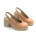 Dámske rúžové slingback lodičky Wonders na platforme Dámske rúžové slingback lodičky Wonders na platforme