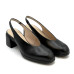 Dámske čierne kožené slingback lodičky Wonders Dámske čierne kožené slingback lodičky Wonders