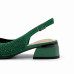 Dámske elegantné slingback sandále Karisma zelené Dámske elegantné slingback sandále Karisma zelené