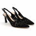 Dámske čipkované slingback lodičky Epica Dámske čipkované slingback lodičky Epica