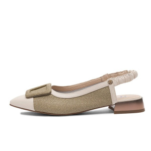 Dámske pistáciové slingback lodičky Maciejka