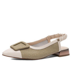 Dámske pistáciové slingback lodičky Maciejka