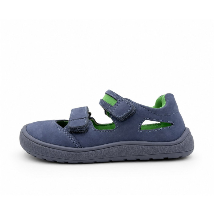 Detské tmavomodré kožené barefoot sandále Protetika Detské tmavomodré kožené barefoot sandále Protetika