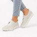 Dámske béžové kožené slip-on tenisky Guero Dámske béžové kožené slip-on tenisky Guero