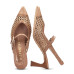 Dámske hnedé slingback lodičky Hispanitas Dámske hnedé slingback lodičky Hispanitas