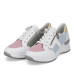 Dámske biele sneakers s bočným zipsom Rieker Dámske biele sneakers s bočným zipsom Rieker