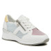 Dámske biele sneakers s bočným zipsom Rieker Dámske biele sneakers s bočným zipsom Rieker