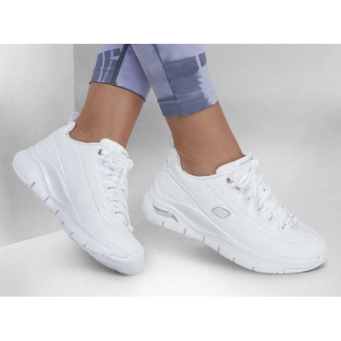 Biele dámske tenisky Skechers