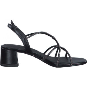 Elegantné čierne sandále Tamaris