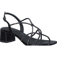 Elegantné čierne sandále Tamaris