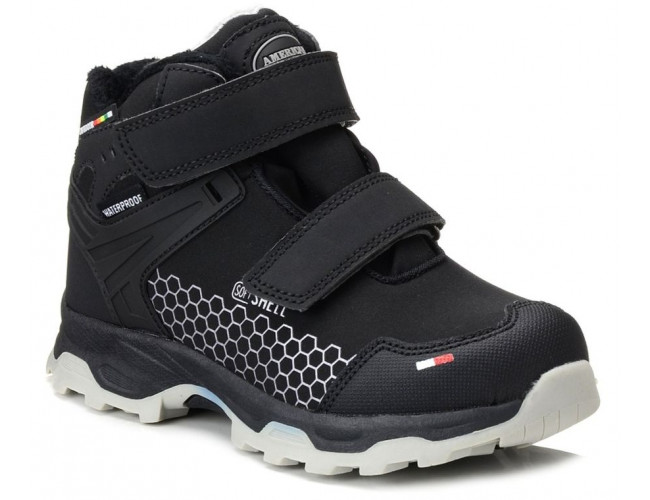 Detské zimné topánky American čierne